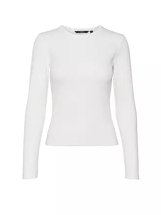 VERO MODA | T-shirt à manches longues et coupe slim VMCHLOE | weiss